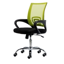 Zhenda office chair home human body breathable mesh chair staff swivel chair green