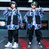 Hip-hop boys suits childrens hip-hop cool and handsome performance clothes childrens autumn jazz jazz dance costumes for girls