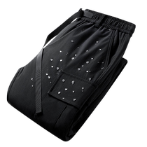 Mengkou Nings new winter fashionable white duck down down pants for mens trendy youth to keep out the cold and wear warm overalls