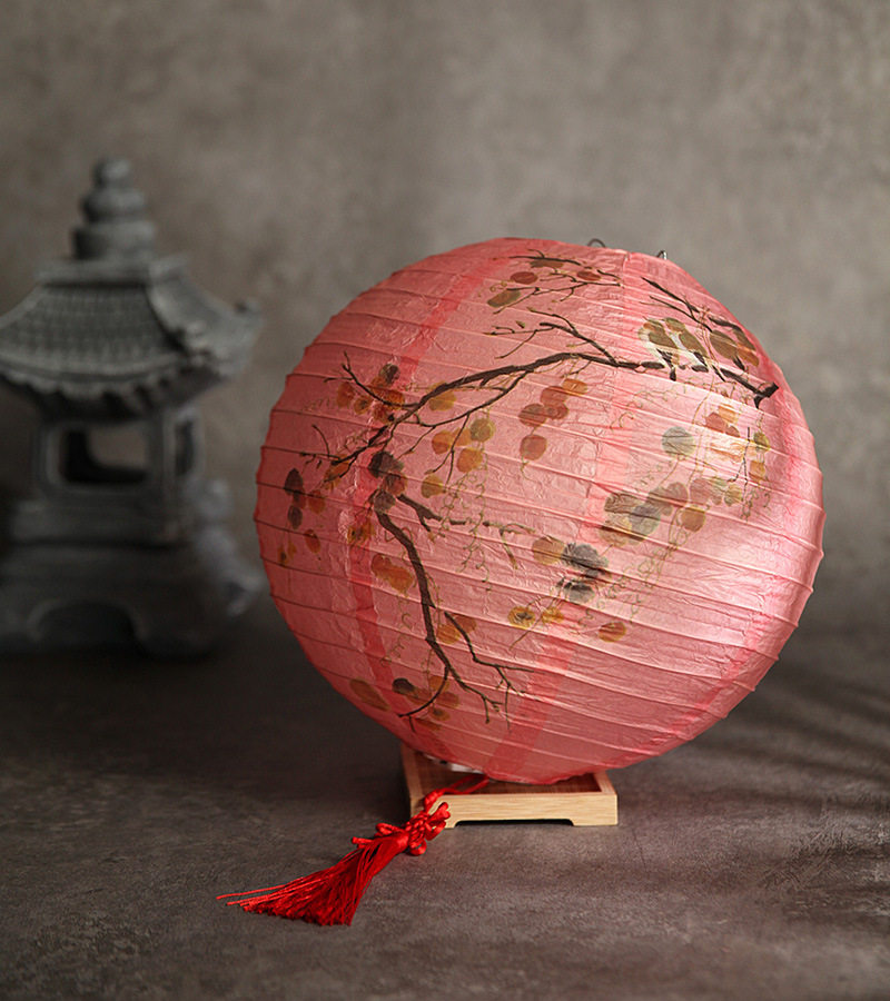 Китайский фонарик 1pc printed flower round paper lantern wedding birthday part
