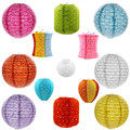 Китайский фонарик 1pc printed flower round paper lantern wedding birthday part