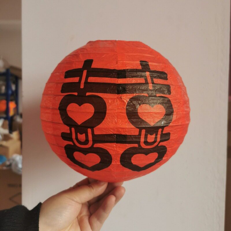 Китайский фонарик 1pc printed flower round paper lantern wedding birthday part