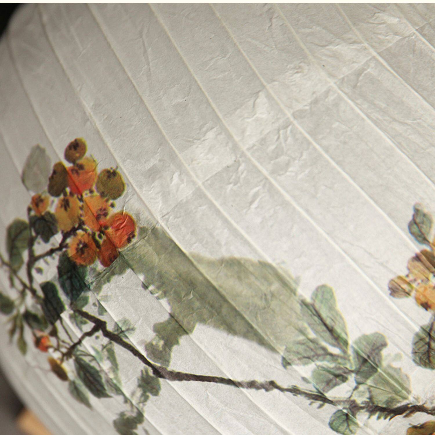 Китайский фонарик 1pc printed flower round paper lantern wedding birthday part