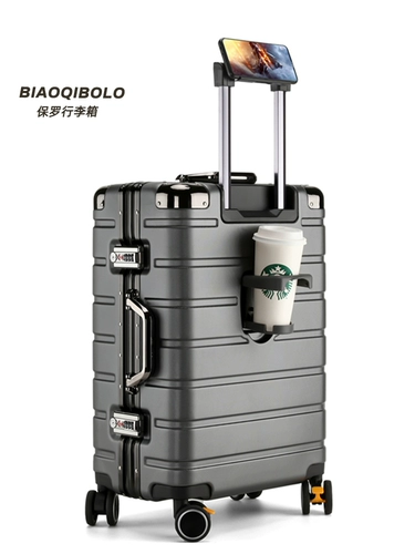 Вместительный и большой чемодан подходит для мужчин и женщин, коробка, 24 дюймов, 26 дюймов