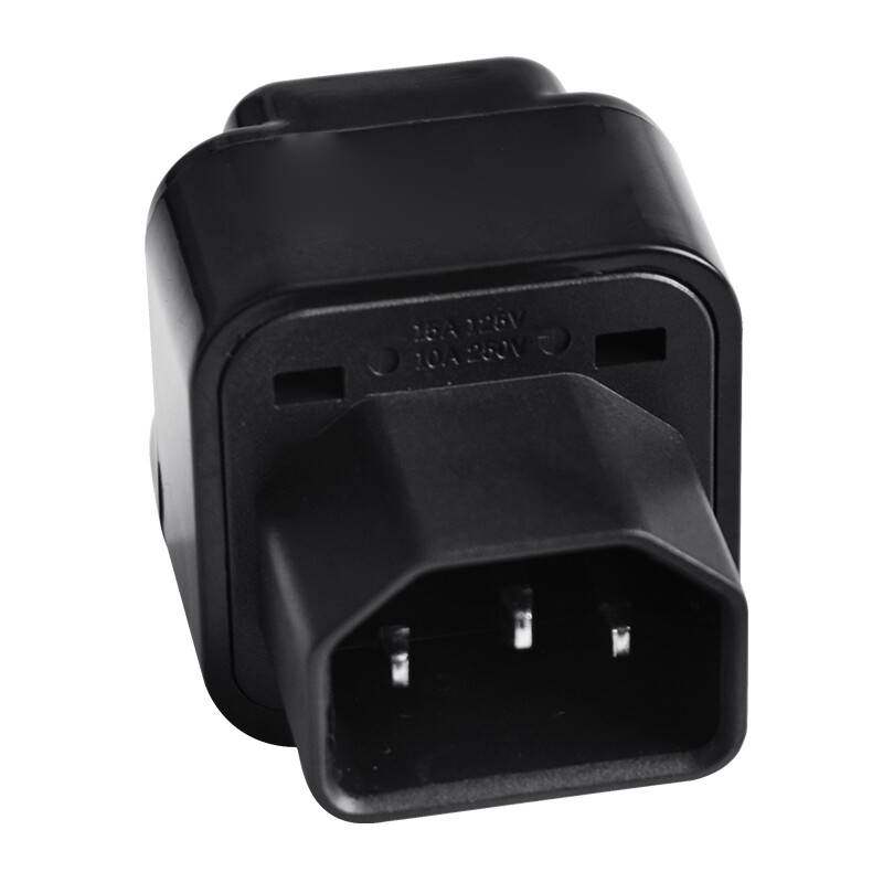 PDU Power Conversion Plug Mei Peu Yingpeu National Standard C14 turns 10A meter with hole converter-Taobao