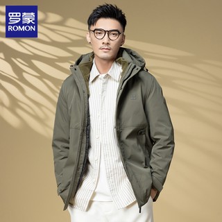 罗蒙三合一羽绒服男款冬季高端加厚保暖可拆卸内胆冲锋衣男士外套