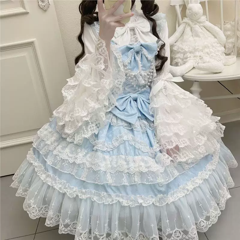 Корейский гриб ~ дизайн Lolita платье великолепное свадебное jsk подвязочное платье для женщин