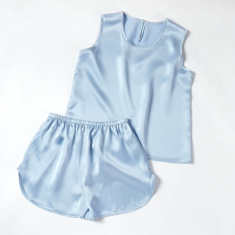 Silk children's pijama, thin set for men and women