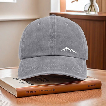 New mountain peak washed printed baseball caps for men and women casual sun visor outdoor sports hats for men