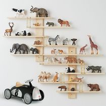Toy storage rack childrens toy car storage rack animal ornaments storage rack floor-standing removable storage cabinet