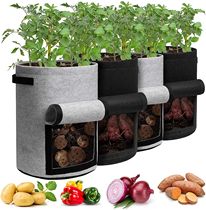 3 Size Felt plant grow bags nonwoven fabric garden potato po