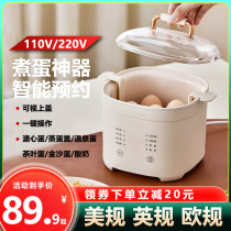 110V American and British multifunctional steamed egg artifact small smart reservation egg steamer hot spring egg breakfast machine
