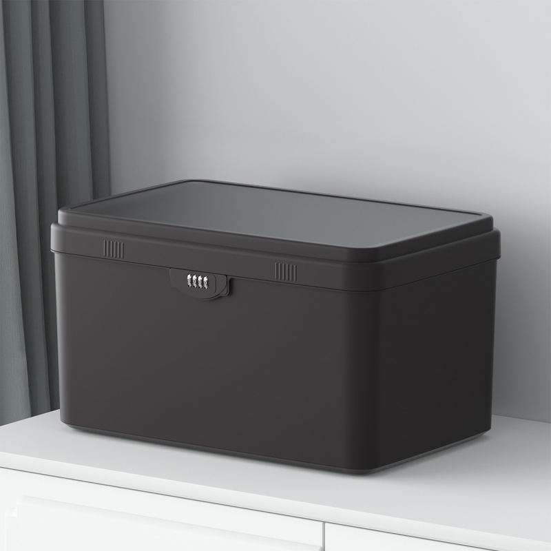 Password Storage Box, Large-Capacity Valuables Storage Box, Private Document Storage Box with Lock, Home Password Box