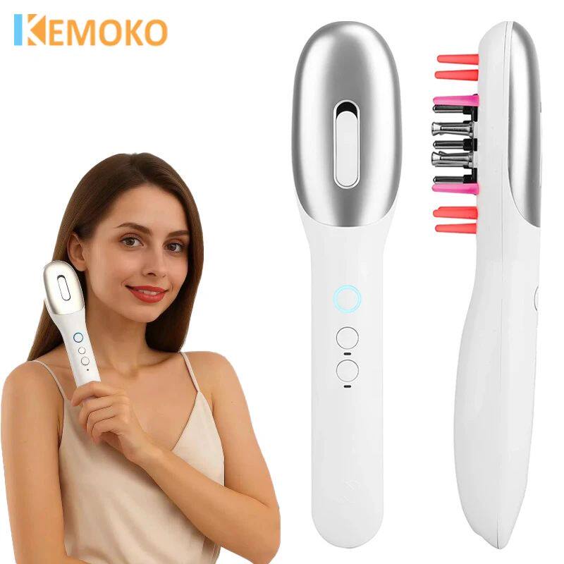 EMS Electric Hair Growth Comb Massage Brush Oil Applicator R