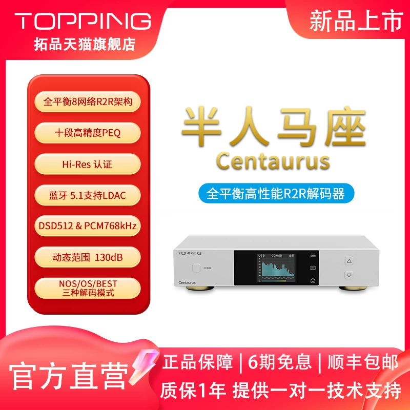 Новый продукт TOPPING ToppING Centaurus Centaurus R2R декодер Полный баланс 8 сетей Ten сегментов PEQ