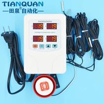 9904 four-channel temperature test alarm multi-channel high and low temperature alarm upper and lower limit digital display adjustable temperature control host