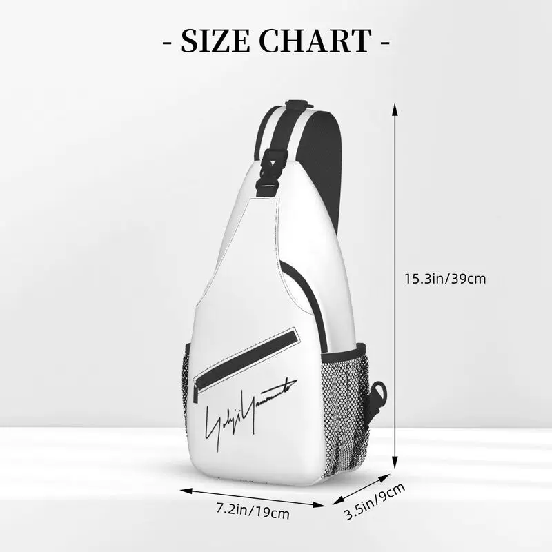 Casual Yohji Yamamoto Sling Bag for Traveling Men Chest