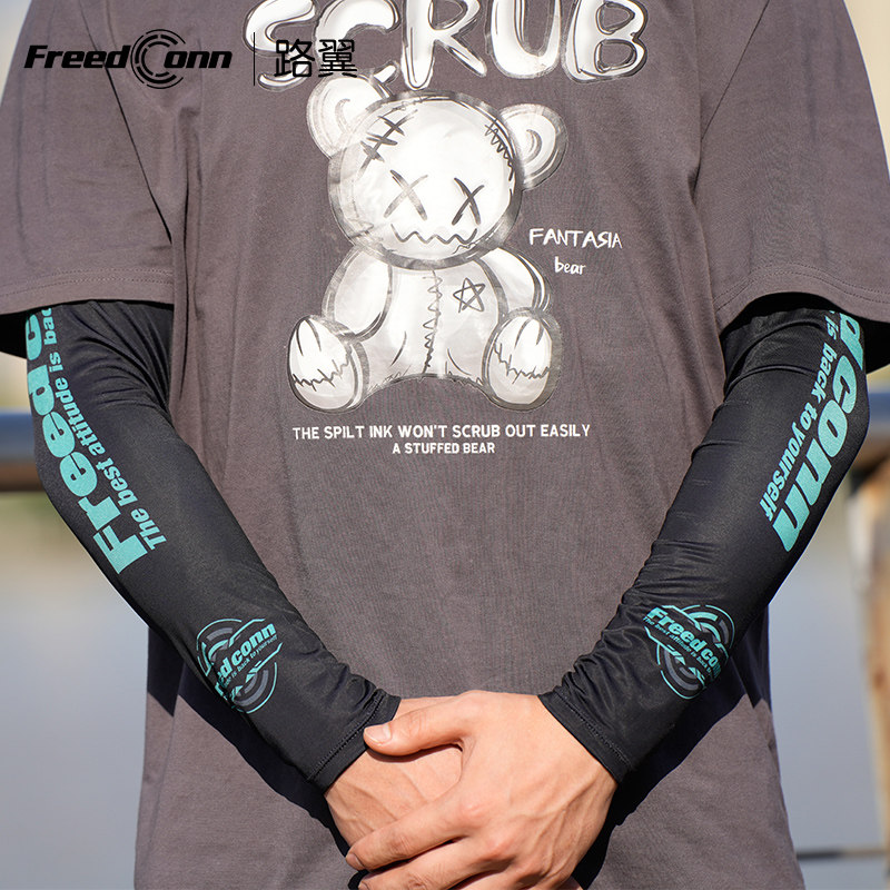 Luyi Summer Riding Motorcycle Motorcycle Sun Protection Ice Silk Hand Sleeves Arm Sleeves Men's Anti-Uv Elbow Pads