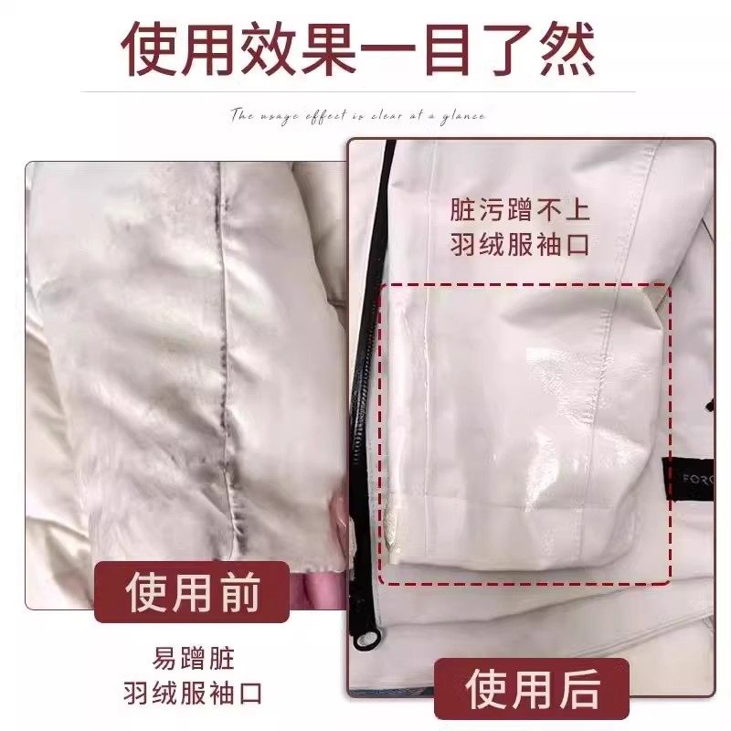 Down Jacket Anti-Dirt Stickers, Invisible and Non-Sticky, Disposable Collar Lining, Coat Cuff Transparent Anti-Stain Tool