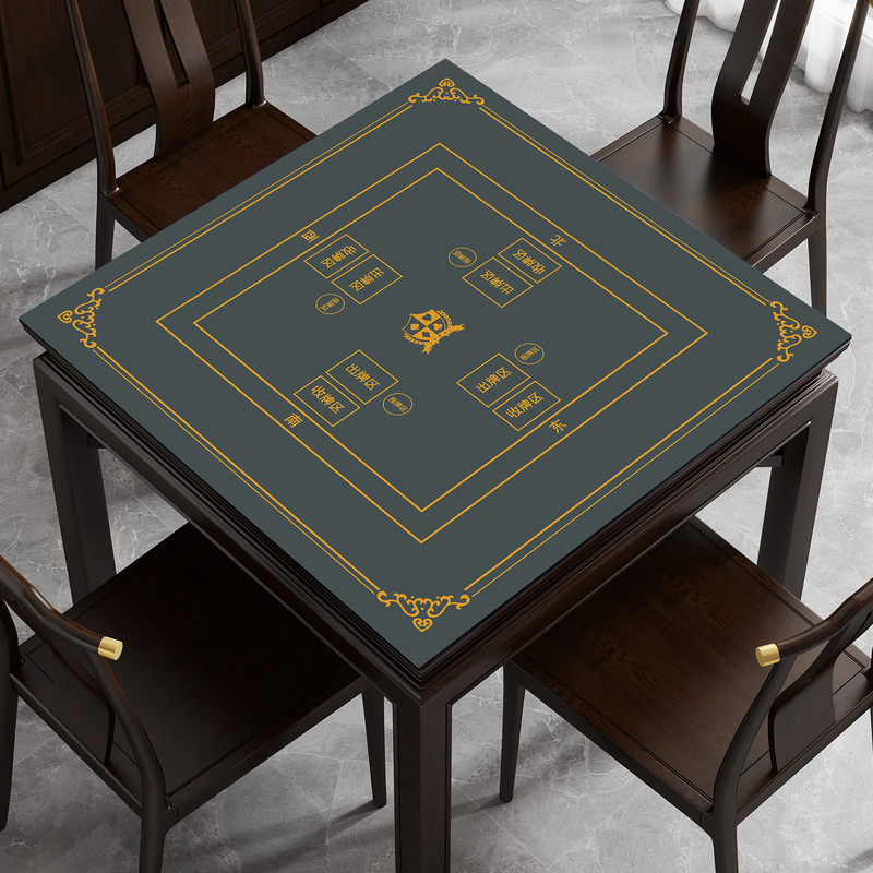 Special Square Table Mat for Playing Mahjong, Thickened Non-Slip Poker Tablecloth for Mahjong Games and Card Rooms, Sound-Absorbing Tablecloth