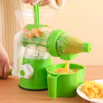 Source Manufacturer Approved Hand-Cranked Multi-Function Juicer, Portable Household Food Processor, Manual Juice Maker