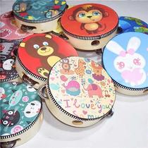 Childrens hand drummer tambourine rattle small musical instrument tambourine kindergarten primary school student teacher performance props tambourine