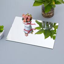 Customized mirror high-definition glass small lens 123mm ultra-thin round square car cosmetic mirror experimental physics customization