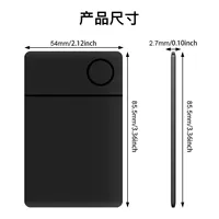 Защитные черные водонепроницаемые карточки