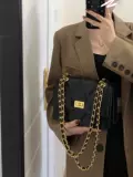 Цепь, сумка через плечо, модная универсальная сумка на одно плечо, изысканный стиль, на цепочке, городской стиль