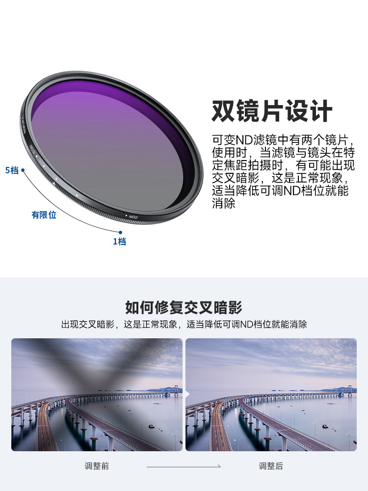 Suitable for Vivox300Pro/Iphone17 Pro Max Light Reduction Filter Mobile Phone Filter Adjustable Nd Filter Nd2-32