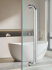 Bathroom Tempered Glass Door Handle Stainless Steel Shower Room Door Handle Bathroom Sliding Door 304 Copper Core Handle