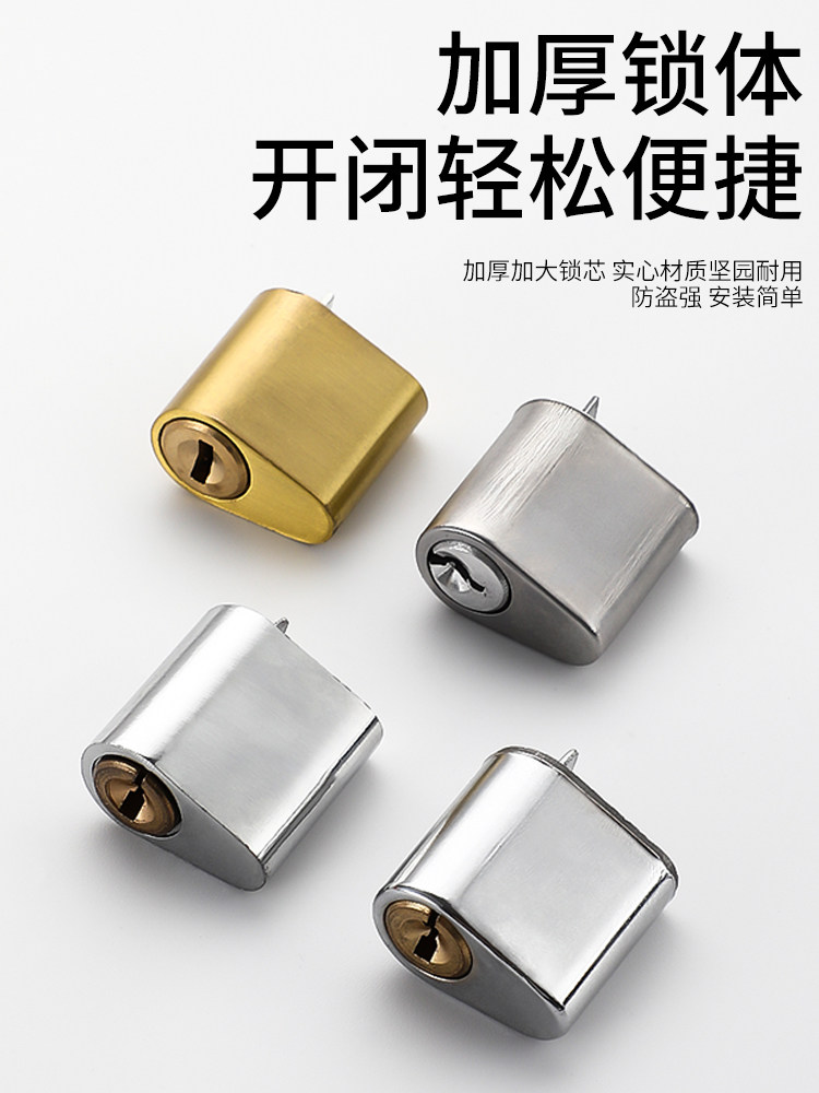 Elevator Machine Room Door Lock Cylinder, Copper Core Fire Door Lock, Special Lock for Fire Doors, Universal Complete Lock Body, Door Handle, Rust-Proof