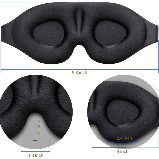 3D Stereo Sleeping Eye Mask for Men and Women, Special for Sleep, Light-Blocking, Breathable, Comfortable Eye Protection for Students during Nap Time