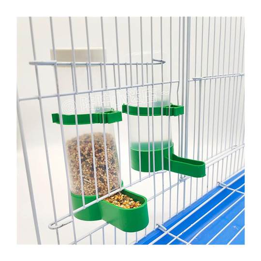 Parrot Feeder, Water Dispenser, Splash-Proof Bird Food Box, Automatic Parrot and Quail Water Bottle, Bird Food Container, Food Dispenser