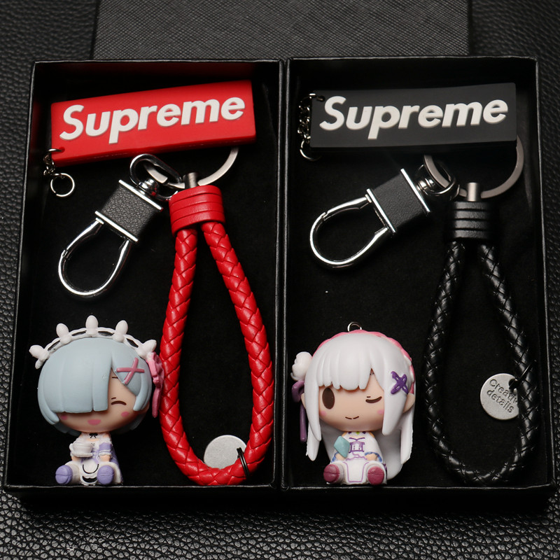 Doll Keychain for Boys and Girls, Rem Popular Anime Re0, Cute Car Keychain Anime Merchandise