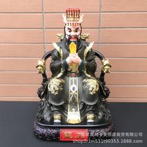Source factory resin black-clothed Four Seas Dragon King God Statue for home worship of the True King Dragon King Buddha ornaments