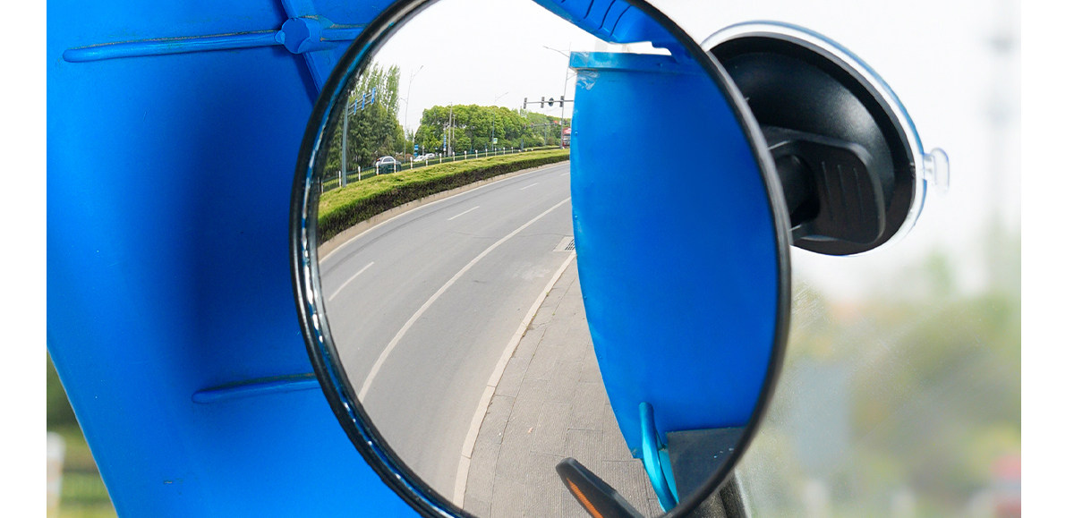 Suction Cup Electric Tricycle Rearview Mirror, Large Field of View, Convex Reversing Mirror, Reflector, Round Auxiliary Mirror, Universal for Four Wheels