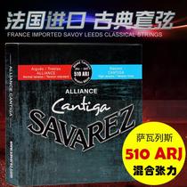 French Savalles classical guitar strings carbon fiber strings 510ARJ mixed tension