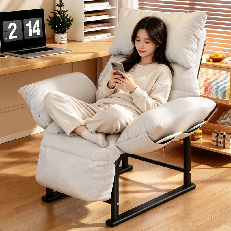 Computer Chair, Ergonomic Sitting and Reclining Dual-Purpose Chair for Lunch Break, Home Office Chair, Reclining and Sitting Lazy Sofa Chair Computer Chair, Ergonomic Sitting and Reclining Dual-Purpose Chair for Lunch Break, Home Office Chair, Reclining and Sitting Lazy Sofa Chair