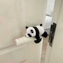New ins style cute panda spiral door handle protective cover home anti-collision door childrens room dormitory decoration