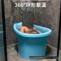 Bath bucket childrens bath bucket two-in-one foldable large wooden bucket can sit plastic wholesale temperature sensing bath bucket baby