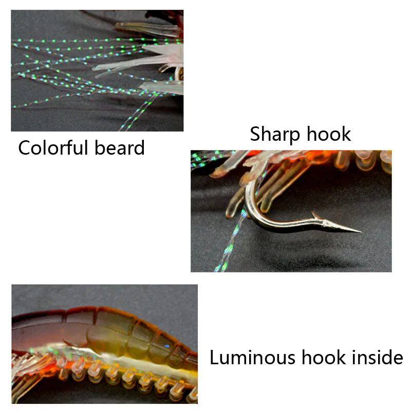 7pcs/lot 8smart 5g Силиконовые креветки приманка OTHER / Other 