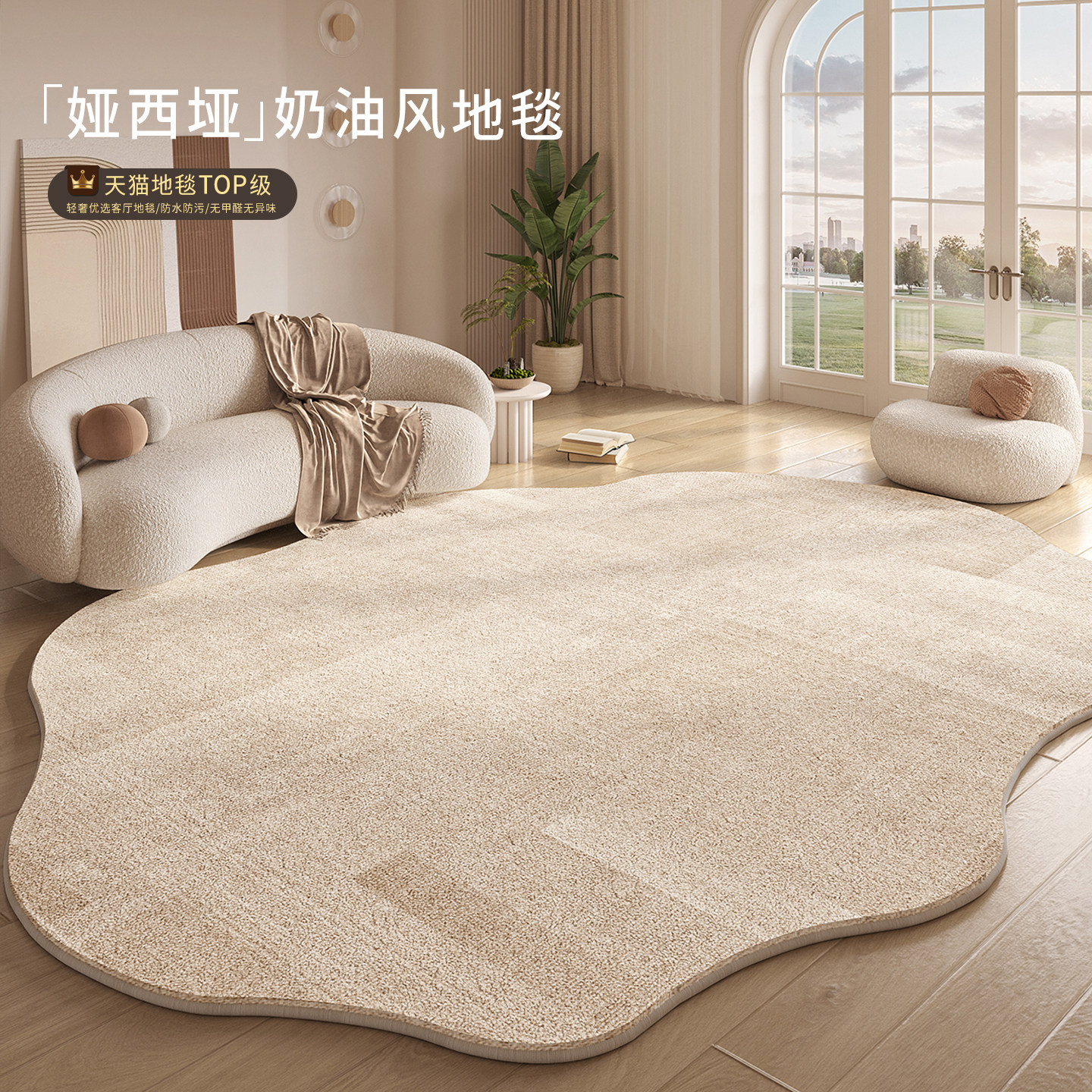 2026 new special-shaped living room carpet, no washable and wipeable