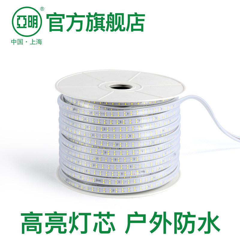 亚明旗舰店led灯带户外防水220v超亮家用客厅照明吊顶园林室外灯
