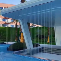 Drawn fiber optic water curtain water curtain rain curtain water curtain brushed water curtain running water landscape waterfall water curtain wall digital water curtain