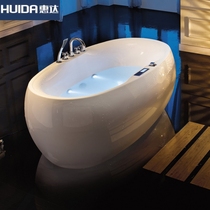 Huida bathtub home constant temperature heated surf massage tub independent oval acrylic internet celebrity bathtub luxury