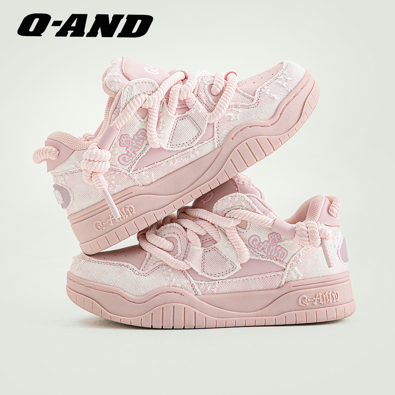 【Luhu Same Style】Women's Loafers Thick-Soled Shoes Original New Pink Shoes Women's Sports Couple Sneakers