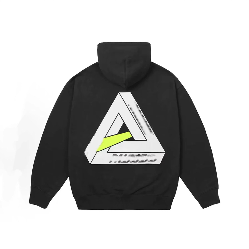 Vuu American-Style Tri Swoosh Hooded Collaboration with P Lettering and Triangle Logo Print on the Back Sweatshirt Hoodie