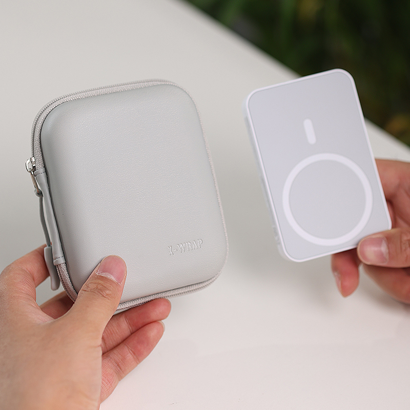 Suitable for Apple Magsafe Magnetic Power Bank Case, Portable Protective Cover, Simple, Shockproof, Drop-Proof, Pressure-Proof, Waterproof, Large Capacity, Outdoor Travel, Commuting, Multi-Purpose All-In-One