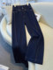 ໂສ້ງຂາກວ້າງ denim ສີຟ້າອ່ອນ Woodpecker ສໍາລັບແມ່ຍິງ 2026 ລະດູໃບໄມ້ປົ່ງແລະລະດູຮ້ອນແບບໃຫມ່ຂອງປີນີ້ທີ່ນິຍົມອາເມລິກາ retro ກາງເກງຊື່